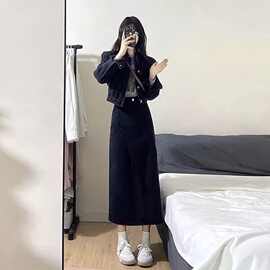 2025春秋新款高级感炸街洋气减龄网红盐系御姐穿搭牛仔外套潮