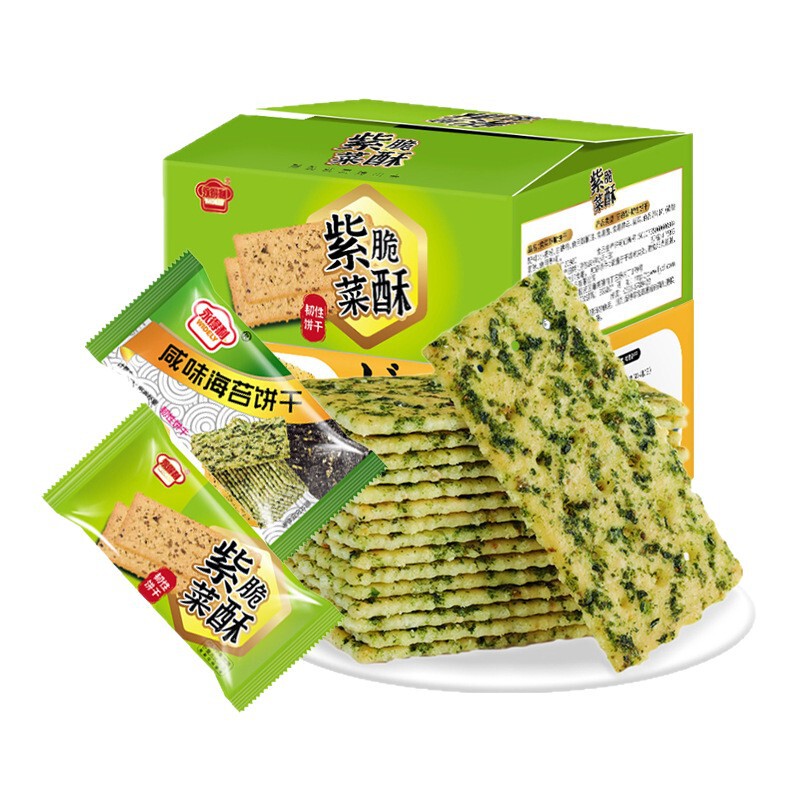 【海苔を切り身で】海苔 サクサク塩味海苔ビスケット 朝食の食事代わり ネットセレブおやつ 箱ごと|undefined