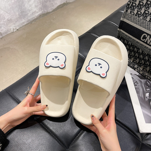 Wholesale New Fashion Cute Summer Indoor Home Outdoor Wear Lightweight Unisex Solid Color One-piece Slippers Soft Home Use