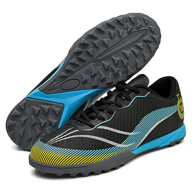 2024 nuevos zapatos de fútbol transfronterizos para hombres y mujeres, zapatos de entrenamiento de entrenamiento de clavos juveniles, fábrica directa