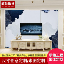 佛山3D浮雕鳞片割雕背景墙 软包硬包皮雕酒店会所工程来图设计