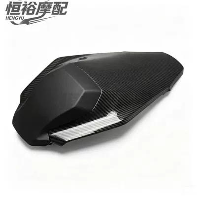 Motorcycle cushion — Comfortable and non-slip seat pads, sizes 25-26 - carbon-fiber-pattern-25-26-models-rear-hump-original-seat-height