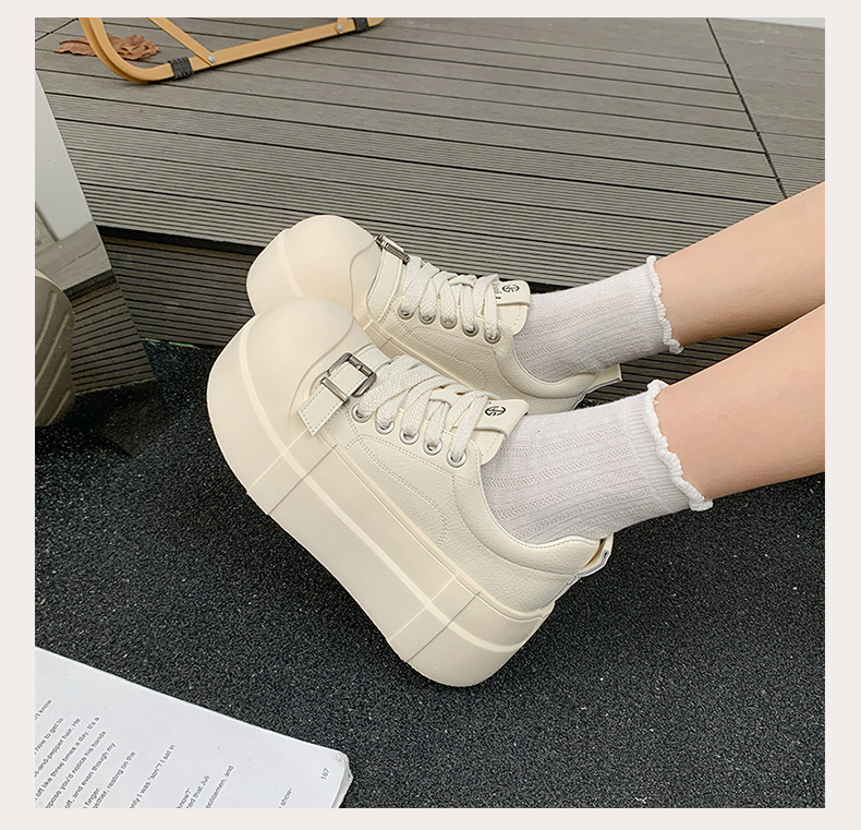High-end Women's Sneakers With Thick Soles Height Increase, New Spring/autumn Model, Sporty And Casual, Super Popular_vogvips.com