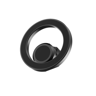 Car phone holder – ring mobile phone holder - magnetic-suction-head-widened-and-thickened-bare-metal-color-box-packaging