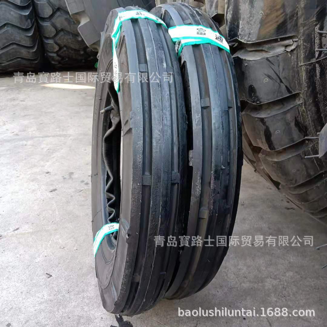 双沟花纹 4.00-14 拖拉机前轮导向轮胎