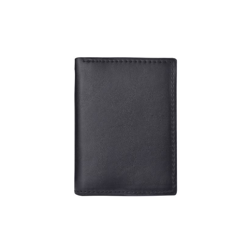 Cartera delgada de cuero suave para hombre antimagnético con múltiples tarjetas, tarjeta de conducir, tarjeta bancaria para hombre, gran capacidad, billetera pequeña con múltiples descuentos