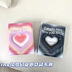 ins card album one palace grid dreamy love gradient 3 inch plastic single frame photo album polaroid star chasing album photo card