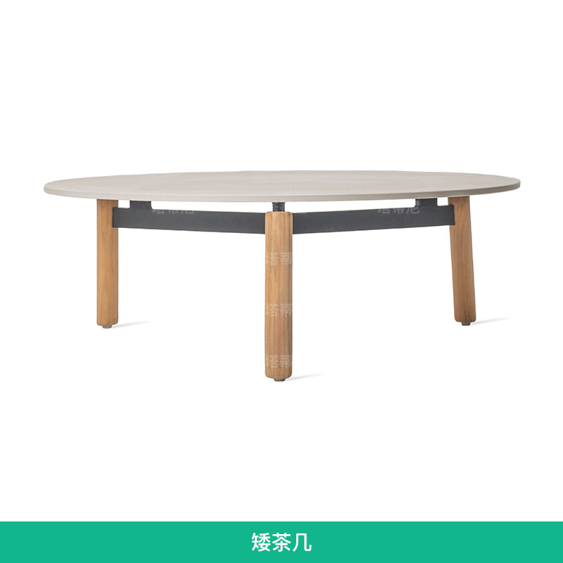 Sofá de madera maciza para exteriores, para patio, jardín, hotel, villa, ocio al aire libre, teca anticorrosión, muebles resistentes al agua y a la intemperie.