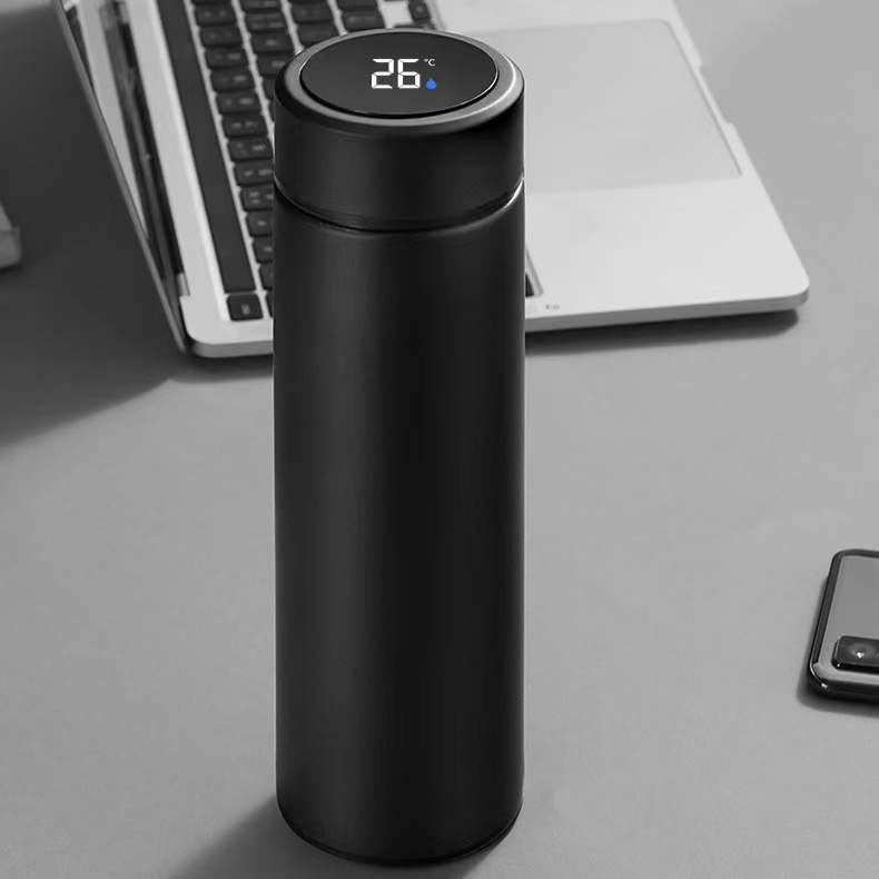 不锈钢保温杯智能温显水杯男女士茶水分离高颜值水杯