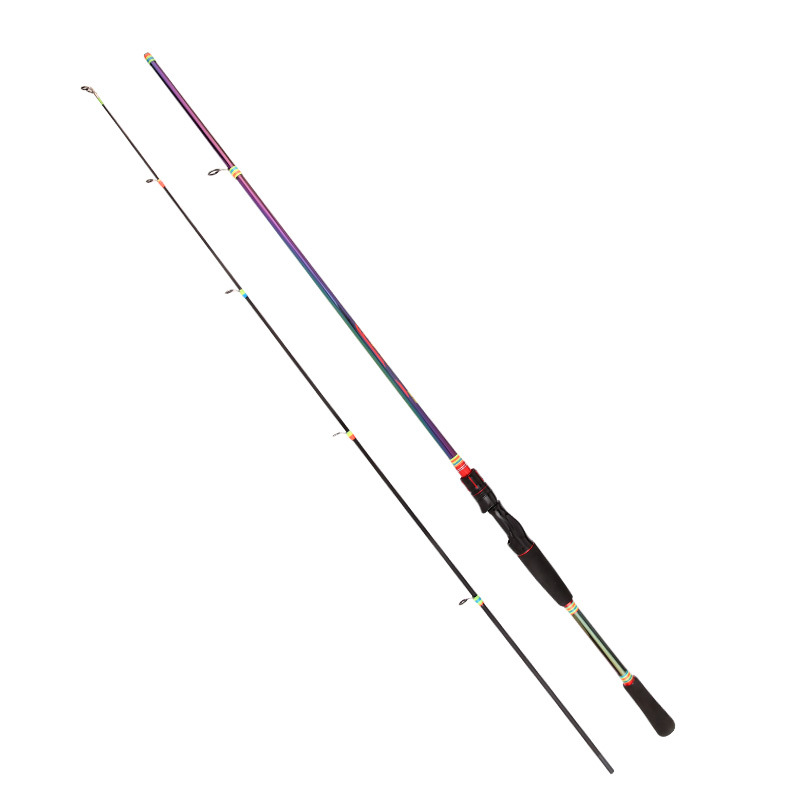 Colorido Luya Rod ML tiro largo súper duro mar Rod tapón de carbono mango de la pistola mango recto caña de pescar caña de lanzar artes de pesca transfronteriza