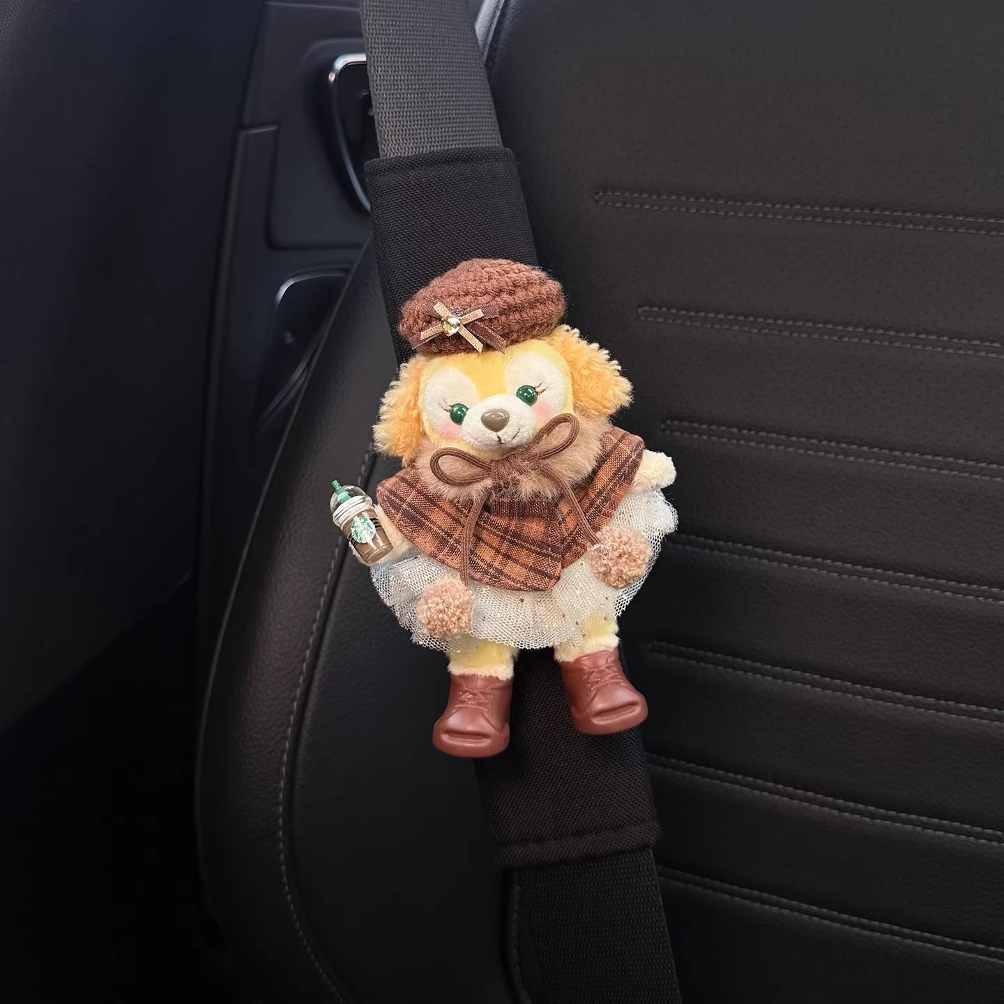 Linabell Stellalou Car Seatbelt Shoulder Pads Car Seatbelt Decoration Anti-Wear Clothing for a Couple