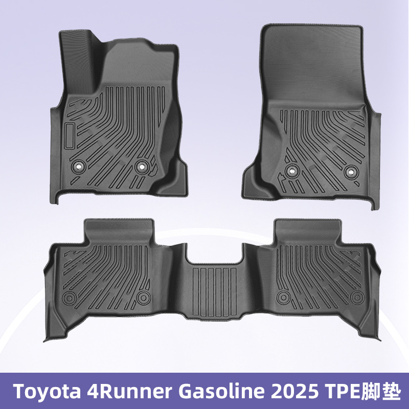 Para Toyota 4Runner 2025 combustible 3D para todo clima material TPE almohadilla para el pie del maletero
