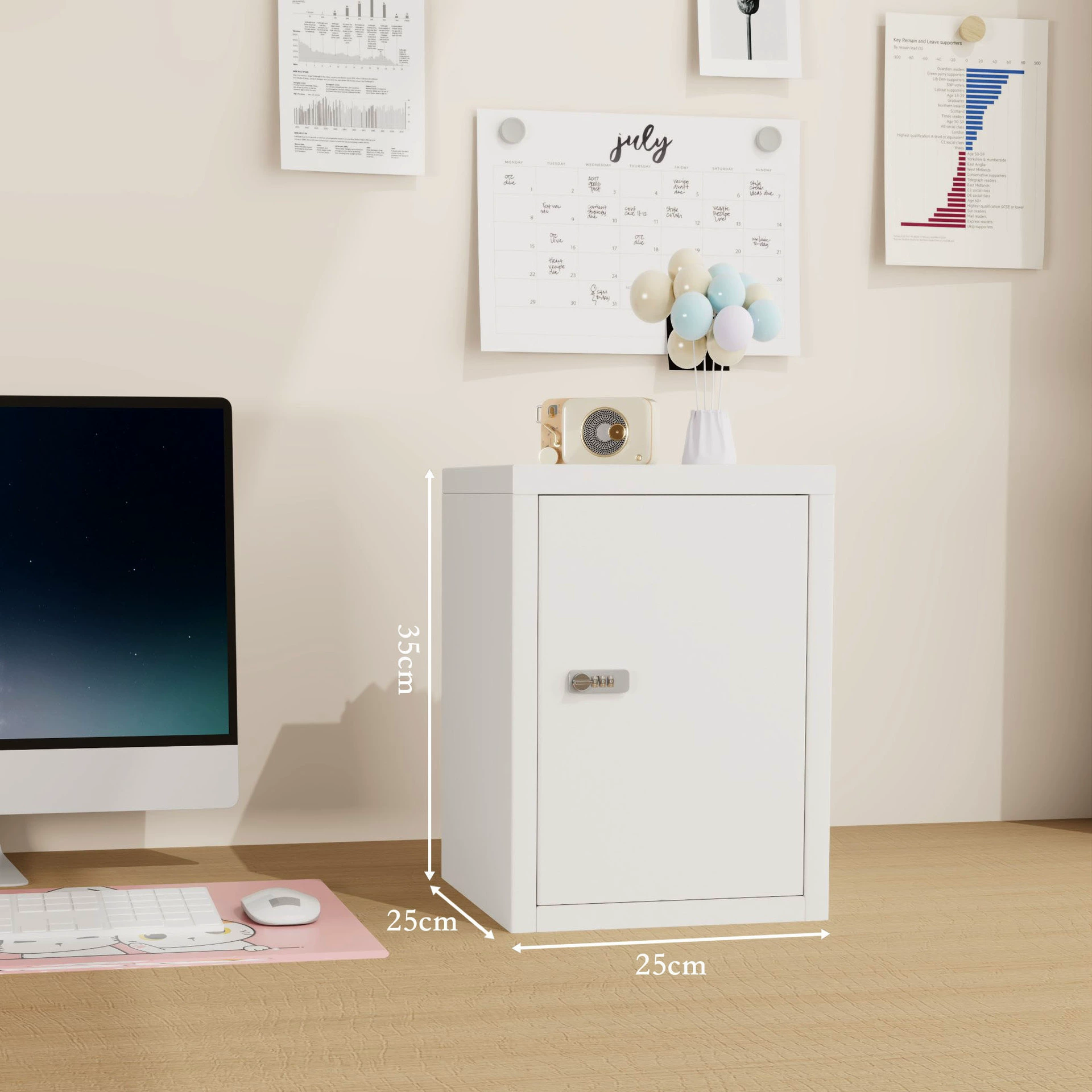Safe storage system, table intimate storage box