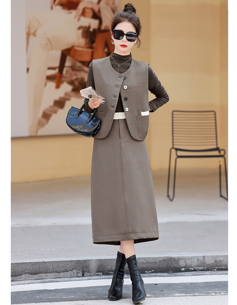 C5955 1680K ÁO VEST NỮ HANTDC VEST CẢ BỘ 3 MÓN MÙA XUÂN THU ĐÔNG THỜI TRANG NỮ ĐỒ CÔNG SỞ G05 SẢN PHẨM MỚI