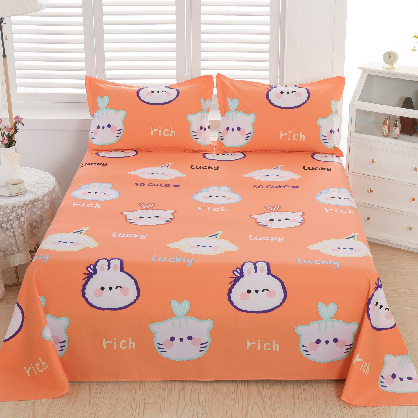 100% algodón sábanas dormitorio de estudiantes cubierta de cama individual niños de verano una sola pieza engrosada edredón al por mayor image 43