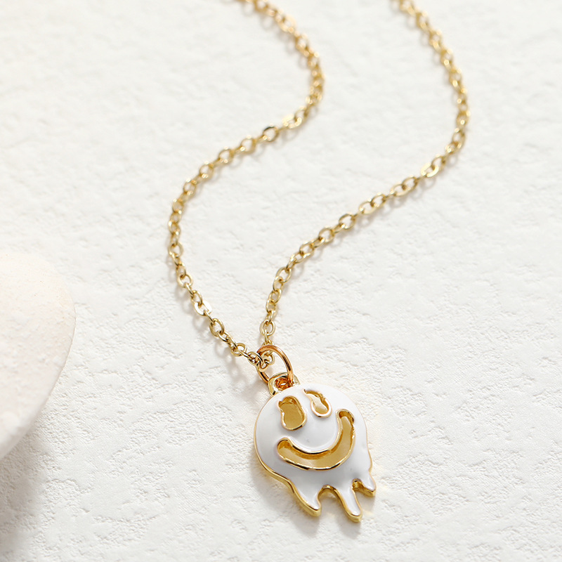 new fashion funny necklace hollow oil dripping ghost necklace