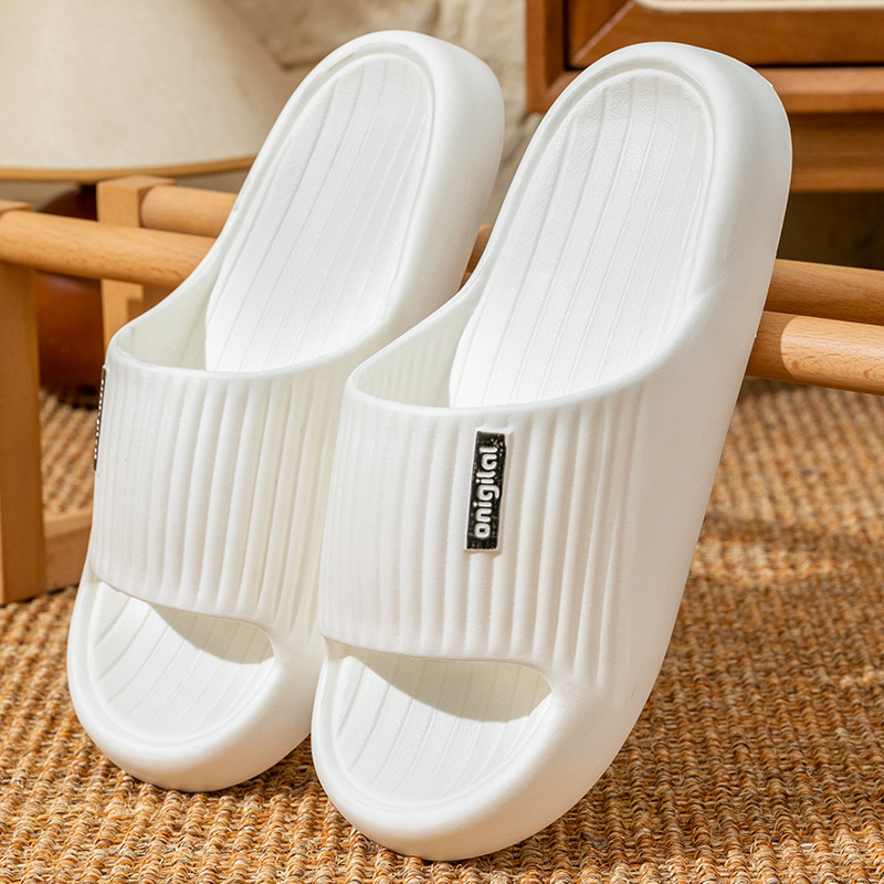 女性用厚底EVAスリッパ、夏用屋内家庭用、滑り止め、防臭、柔らかい底の浴室入浴スリッパ、男性用カップル用|undefined