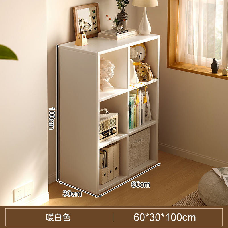 Estante de libros estante de estante de piso gabinete de celosía sala de estar simple armario de almacenamiento de libros multicapa almacenamiento de lectura gabinete de libros bajo