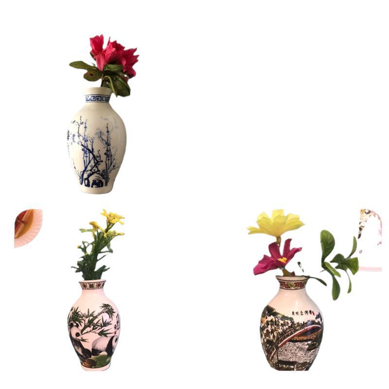 中国風陶磁器青花磁器花瓶冷蔵庫に記念品を貼った家庭装飾品ビジネスは老外ギフト磁石大を送る|undefined