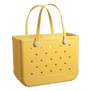 Cross-border European and American new storage women's handbag EVA Beach hole Big bag vegetable basket