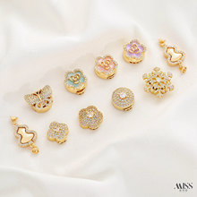 ��ɫ18K�䆺������~��ѩ������ɽ�軨���J������diy�Ʒ��β���