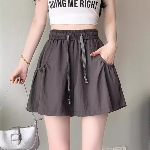 Bingsi Yamamoto quick-drying wide-leg pants skirt shorts for women's summer thin large-size skirt yoga hot pants sports pants