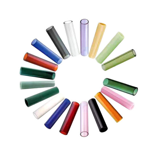 Simple Glass Straw Borosilicate Glass Cup Matching Straw Cartoon Straw Children's Milk Cup Glass Straw