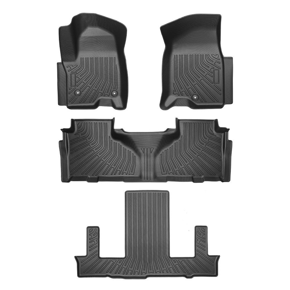 Para Chevrolet Tahoe / GMC Yukon 2021 - 2024 TPE Foot Pad 3D All Weather Foot Pad