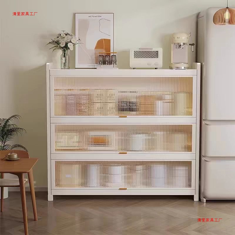 Light Luxury Wine Cabinet with Door, Transparent Wall-Mounted Integrated Living Room Display Cabinet, Modern Simple Home Wine Rack Storage Cabinet