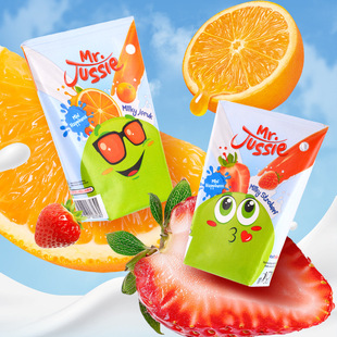 MRJUSSIE/Juxi Indonesia Imported Fruity Drink for Children Strawberry Orange Flavor Drink
