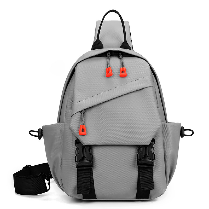 Bolso de pecho de moda transfronteriza, moda de montar para hombres, bolso de mochila multifuncional, bolso de hombro deportivo de ocio de gran capacidad.