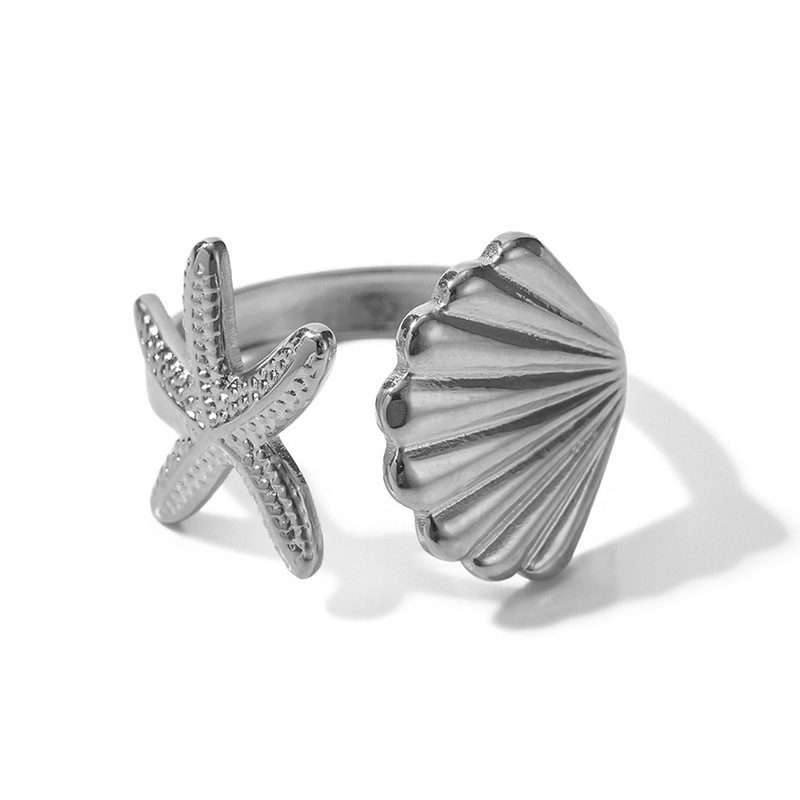 5g Weight 0.03µm-0.05µm Gold Plating Thickness PVD Coated Gold Plating Process Real Gold Plated Plating Material Zircon Inlay Material Rings, Earrings, Necklace Classification cable chain Chain Type Daily Occasion 304 Stainless Steel Material Starfish, Shell Pattern All Seasons Season Women's Gender IG Style, Marine Style Style Waterproof Non Tarnish, Inlay Craft PVD Coated Real Gold Plated 18K Gold Starfish Shell Titanium Steel IG Style Marine Style Waterproof Non Tarnish Rings Earrings Necklace 4