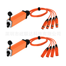 Recording Studio Male/Female to RJ45 CAT5 3Pins Audio