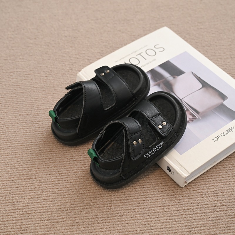 New Summer Children's Sandals For Boys Medium And Large Children Soft Soled Beach Shoes Fashionable And Versatile Sports Sandals For Students_voghion.com