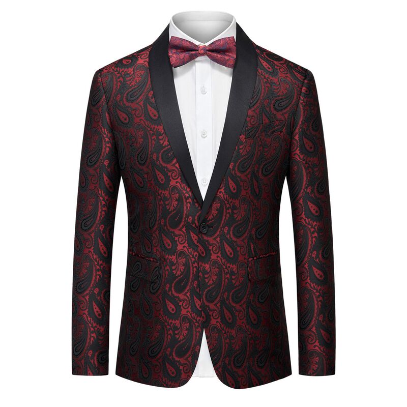 Cross-border Men's Jacquard Dress Foreign Trade Fashion Suit Top Single West Slim Stage Performance Wedding Banquet Suit Cross-border Men's Jacquard Dress Foreign Trade Fashion Suit Top Single West Slim Stage Performance Wedding Banquet Suit