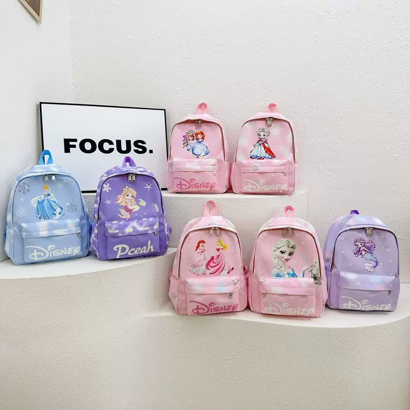 新款儿童书包幼儿园包女孩可爱卡通公主小包户外休闲百搭双肩背包
