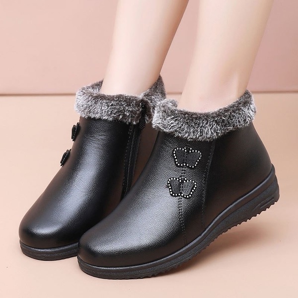 Insulated keep warm non-slip low boots