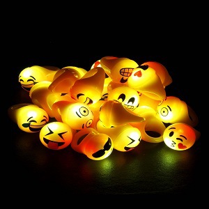 Expresión mixta anillo luminoso de goma suave LED flash anillo de luz luminosa cara sonriente expresión anillo de goma suave TPR