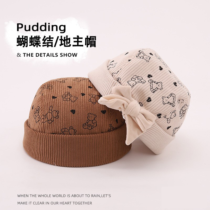 Sombreros para bebés primavera y otoño para bebés Sombreros para niños y niñas Sombreros piratas de otoño y invierno para bebés Sombreros de piel de melón