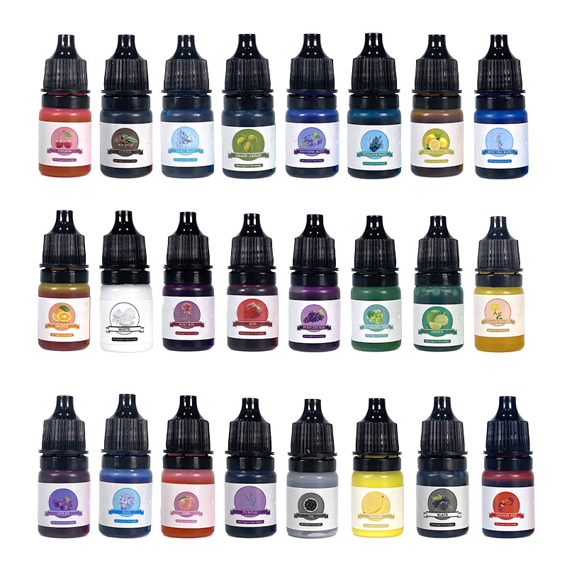 クロスボーダー UV 接着剤クリスタル接着剤 24 色 5 ミリリットルカラー手作り DIY 油性カラー顔料 ab 接着剤液体顔料|undefined