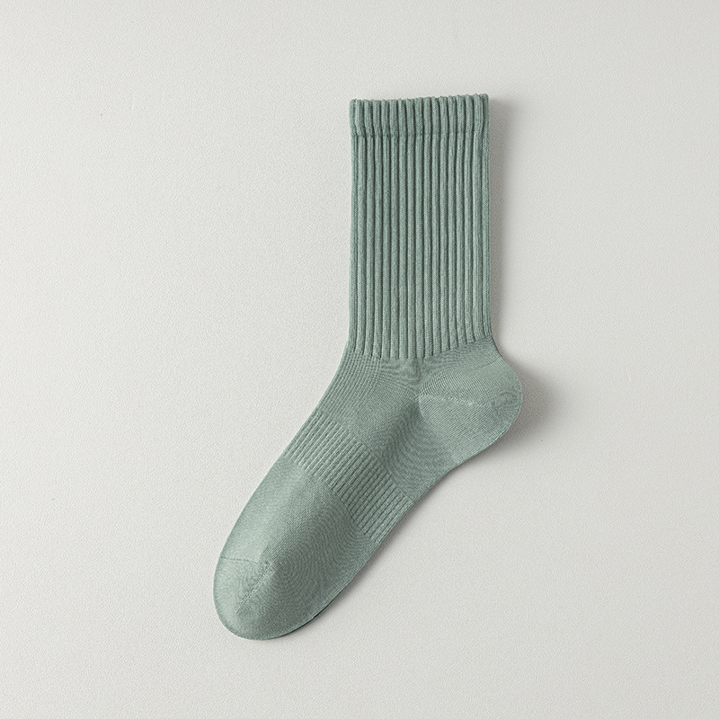 Calcetines de algodón de color sólido para hombres, 100 calcetines de algodón anti-balling, embalaje independiente sin costuras de hueso, calcetines de algodón para hombres al por mayor