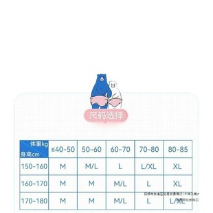 Two Bears Absorb Two Pieces of Three-Piece Diapers Pull-Up Pants Diapers Wholesale Unisex Large Size