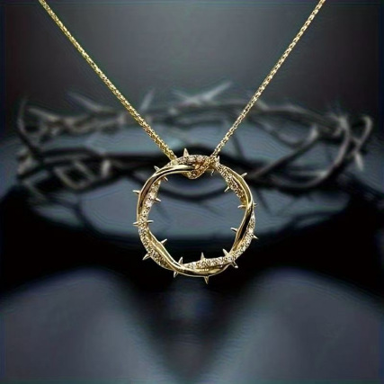 Men's retro small design copper pendant hip-hop style with zircon