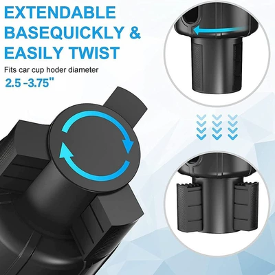 cup extender can hold mobile phone | Car cup holder/beverage holder