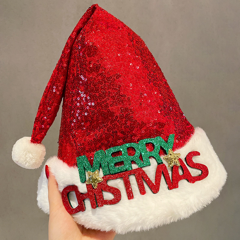 卸売りかわいいクリスマス帽子供成人サンタクロース帽子祝日衣装祝日プレゼントぬいぐるみ雪人帽|undefined