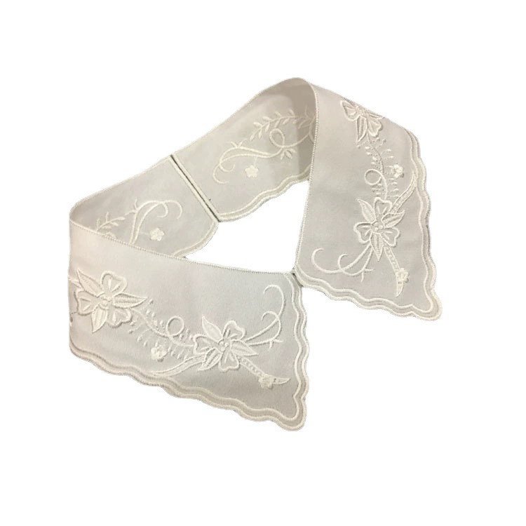 2020 оффлайн взрывной Eurgean пряжа двухслойная вышивка дикие поддельные рубашки вышивка модные дикие симметричные воротники