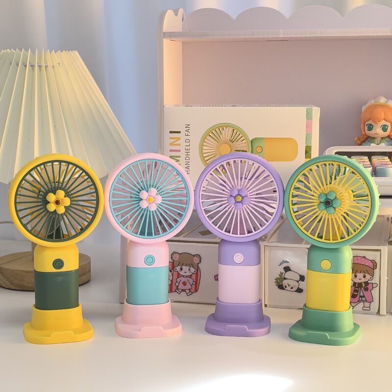 人気のハンドヘルドファンフルーツフラワー漫画 USB ハンドヘルド小型ファンポータブル屋外サイレントデスクトップ小型ファン|undefined