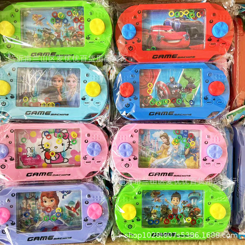 创意儿童益智玩具游戏机套圈圈水机迷你掌机经典回忆玩具套圈批发