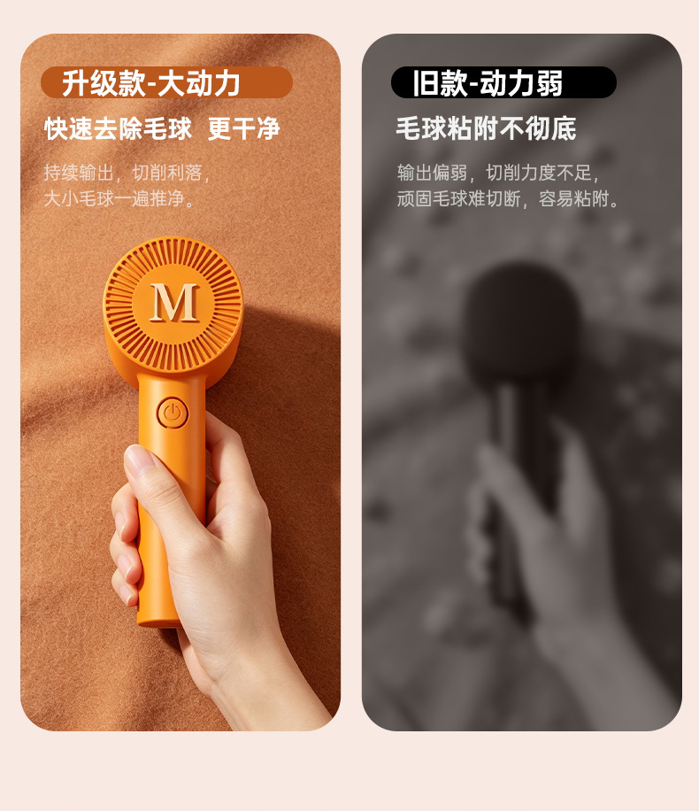 Cross-border Household Rechargeable Lint Remover Fabric Pilling Trimmer Clothing Bobble Remover Non-damaging Shaver