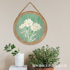 リトルデイジー吊り絵画リビングルームの装飾油絵寝室の花壁画ダイニングテーブル吊り壁画